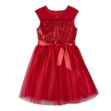 Girls 7 16 Lilt Red Sequin Illusion Dress Dresses Kohls Dresses Girls Christmas Dresses