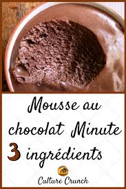 Mousse Au Chocolat Minute 3 Ingredients La Recette Facile Recettes De Cuisine Recette Mousse Au Chocolat
