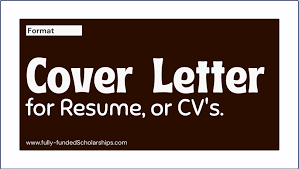 A curriculum vitae (latin for course of life)—commonly referred to as a cv—is a job application document that describes the full breadth of your scholarly and professional career. Cover Letters For Resume Curriculum Vitae Cv Format And Samples Fully Funded Scholarships 2022 2023