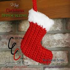 Opening stockings is always a fun part of christmas, and pick out small toys for the stocking to encourage play time. Mini Christmas Stocking By Cream Of The Crop Crochet Crochetncrafts