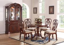 Our dining furniture options have you covered, no matter the size and layout of your room or how many people you need to seat. Round Wooden Formal Dining Set Bucio S Furniture