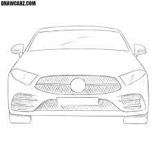 To make the car drawing more detailed and realistic, add some decorative lines to the body. Do You Want To Learn How To Draw A Car From The Front Then This Step By Step Drawing Guide Will Help You Car Drawing Easy Car Drawings Easy Doodles Drawings