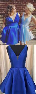 Plus Size Royal Blue Sky Blue Short Homecoming Dresses Under 100 From Dressydances Royal Blue Homecoming Dresses Blue Homecoming Dresses Homecoming Dresses Short
