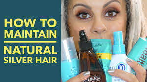 It's adapting to a new texture that comes with grays and learning how to make it wo How To Maintain Natural Gray Hair Silver Hair Maryam Remias Youtube