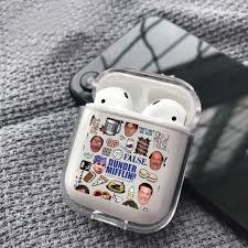 Airpods Case Airpod Cover Clear Holder Apple Airpods Art Case Airpods Pouch Earphones Covers Gift Airpods Case Collage Airpods Case Tv Case In 2020 Airpod Case The Office Show Case