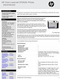 Check spelling or type a new query. Hp Color Laserjet Cp3525n Printer Discontinued Manualzz
