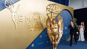 Emmy Awards highlights: A jammed lobby and an actor dressed as, yes, an Emmy