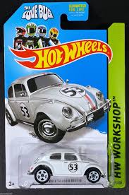 2014 Hot Wheels 191 Volkswagen Beetle White Herbie The Love Bug Moc