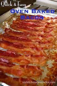 Oven Baked Bacon Recipe Recipe Baked Bacon Oven Baked Bacon Recipes