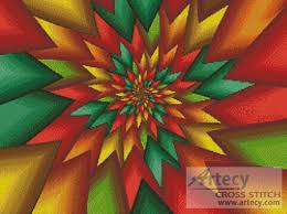 Original patterns only available on this site! Artecy Cross Stitch Christmas Fractal Cross Stitch Pattern To Print Online