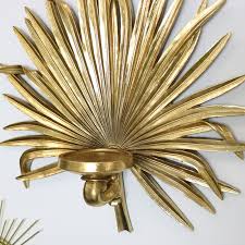 Free shipping on orders over $! Gold Palm Leaf Candle Wall Sconce