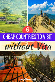6 Cheap Countries To Visit Without Visa From India Budgettravelbuff In 2020 Countries To Visit Vacation Trips Travel