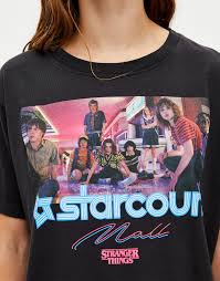 Stranger Things 3 Starcourt T Shirt Pull Bear Stranger Things Outfit Stranger Things Shirt Stranger Things Merchandise