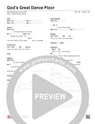 gods great dance floor chord chart editable chris