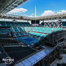 The miami open is an annual tennis tournament for men and women held at hard rock stadium located in miami gardens, florida. Tennis Une Fan Experience Enrichie Pour Le Miami Open Au Hard Rock Stadium Sportbuzzbusiness Fr