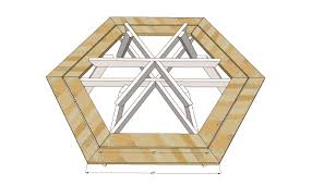 Hexagon Picnic Table In 2020 Wooden Picnic Tables Picnic Table Woodworking Plans Hexagon