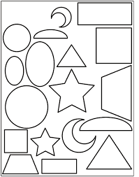 We made these spring coloring pages to go with our my kids like them because the large shapes are easy to fill, the bold lines stand out nicely against your colors, and the designs are just simple and happy! Free Coloring Pages Of Shapes Coloring Home