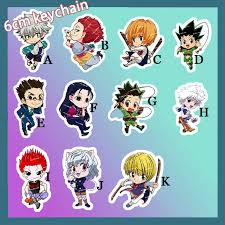 Killua zoldyck is a character from hunter x hunter. Acrylic Keychain Strap Anime Hunter X Hunter Killua Zoldyck Hisoka Illumi 6cm Key Chains Aliexpress