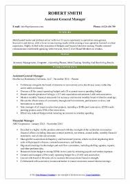 The following administrative assistant resume sample and writing tips will help improve your chances of getting an interview. Assistant General Manager Resume Samples Qwikresume