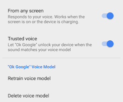 You must first train a trusted voice model to do this. How To Unlock Your Phone With Your Voice Via Ok Google