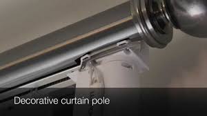 Qmotion's motorized drapery rod collection is the latest innovation in automated window treatments. Bradley Collection Motorised Curtain Pole Youtube