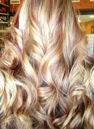 Love This Merlot Lowlights With Blonde Highlights Blonde Hair Color Bleach Blonde Hair Hair Highlights