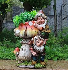 Design Zwerg Pilz Mit Blumentopf Nf 15199 32 Cm Hoch Deko Garten Gartenzwerg Figuren Dekoration Verschiedene Design Garten Gartenzwerg Blumentopf Topfblumen