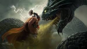 Thor Vs Jormungand Mitologia Nordica Mitologia Gravuras