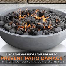 Uk 24 60cm stove foot mat fire pit firepit pad for graden deck cover protector. Fire Pad Deck Protector Fire Pit High Temp Mat Bonfires Lawn Patio Deck Defender Under Grill Mat Bbq Mat Heat Shield Other Bbq Tools Aliexpress