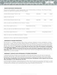 lifetime fitness minor guest waiver