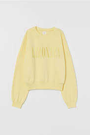 Boxy Sweatshirt Light Yellow Limonata Ladies H M Us In 2020 Sweatshirts Sweatshirt Fabric Basic Sweatshirt