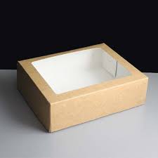 This window box planter provides your plants with a healthy environment. Small Kraft Traybake Windowed Box Box Of 100