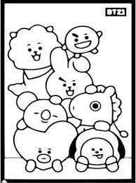 All cartoon characters from the famous group bts. Kids N Fun Com 17 Coloring Pages Of Bt21