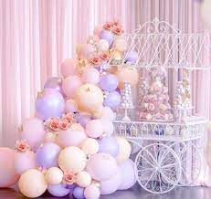 Metable 100pcs Pastel Balloons Arch Kit Pink And Purple Gold Confetti For Baby Shower Girls Birthday Party Decorations Ballons Accessories Aliexpress