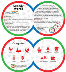 Ages 12 years & up; Speedy Words Family Party Card Game