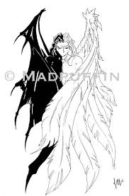 Angel And Devil Drawing Black And White Pin On Tatoo