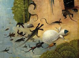 Bosch Hieronymus The Garden Of Earthly Delights Left Panel Detail Amphibia And Fish Jpg 1200 Garden Of Earthly Delights Hieronymus Bosch Hieronymous Bosch