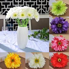 Gerbera daisy, simulation flowers, home decor, beautiful total length: 10pcs Silk Artificial Gerbera Daisy Flower Bouquet Everlasting Home Decoration Buy At A Low Prices On Joom E Commerce Platform