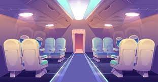 Download Business Class In Plane Private Jet Empty Interior For Free Scenery Background Private Jet Cartoon Background