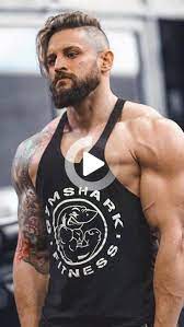 Gymshark Legacy Stringer Black Male Fitness Models Bald Men With Beards Men