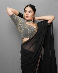 Hot Navel Photos Of Actress Srimukhi In Saree | My XXX Hot Girl