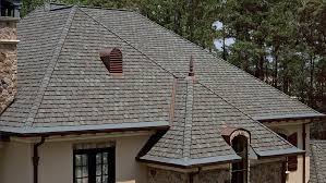 The authentic depth and dimension of natural slate roofing can now be achieved in asphalt roofing shingles. Certainteed Grand Manor Shingle Straight Line Roofing Siding