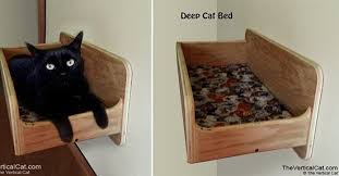Diy cat wall perch/hammock/shelf | easy step by step tutorial. New Wall Mounted Deep Cat Bed From The Vertical Cat Cats Diy Cat Bed Cats Et Cat Furniture