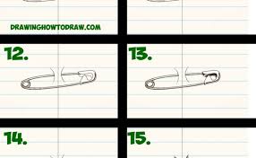 All the best cool easy drawing ideas step by step 35+ collected on this page. How To Draw Safety Pin For Kids Step By Step Cute766