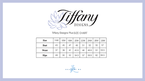 tiffany designs plus size chart house of wu