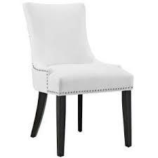 Marquis White Faux Leather Dining Chair Faux Leather Dining Chairs Dining Chairs Leather Dining Side Chairs