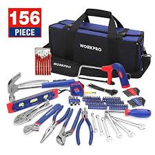 Workpro Kit D Outils 156 Pieces Avec Sac Durable Caisse A Outils Parfait Pour Bricolage Entretien Domestique En 2020 Caisse A Outils Boite A Outils Malette Outils