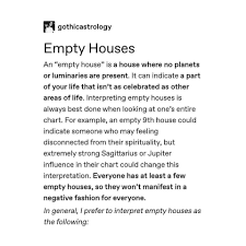 Empty Houses Astrology Meaning Astrology Scorpio Astrology Numerology