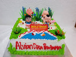 Kue ulang tahun tema upin dan ipin, dengan ukuran 20. 40 Trend Terbaru Tart Upin Ipin Kotak Cagetit