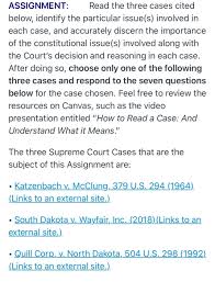 Unfortunately, as far as i can tell, the ucmlc doesn't discuss how to cite a syllabus to a supreme court decision; Assignment Read The Three Cases Cited Below Iden Chegg Com